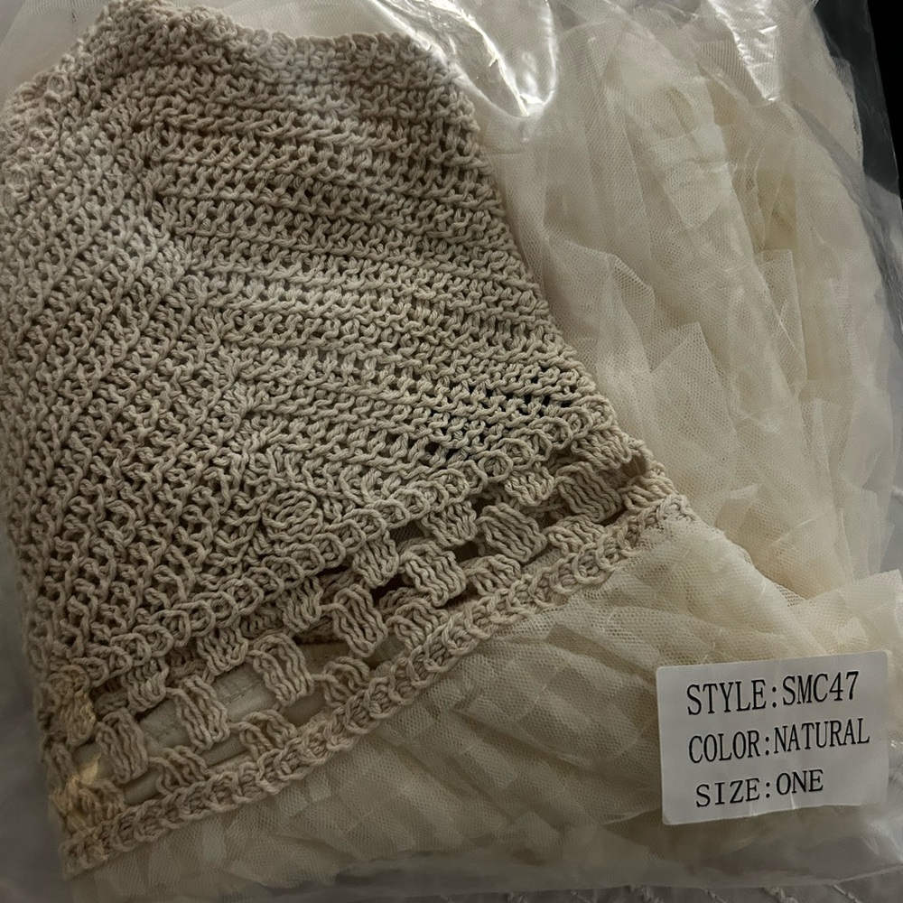 NW BAG- POL Cream Lined Ruffle Slip Dress - Picture 13 of 13